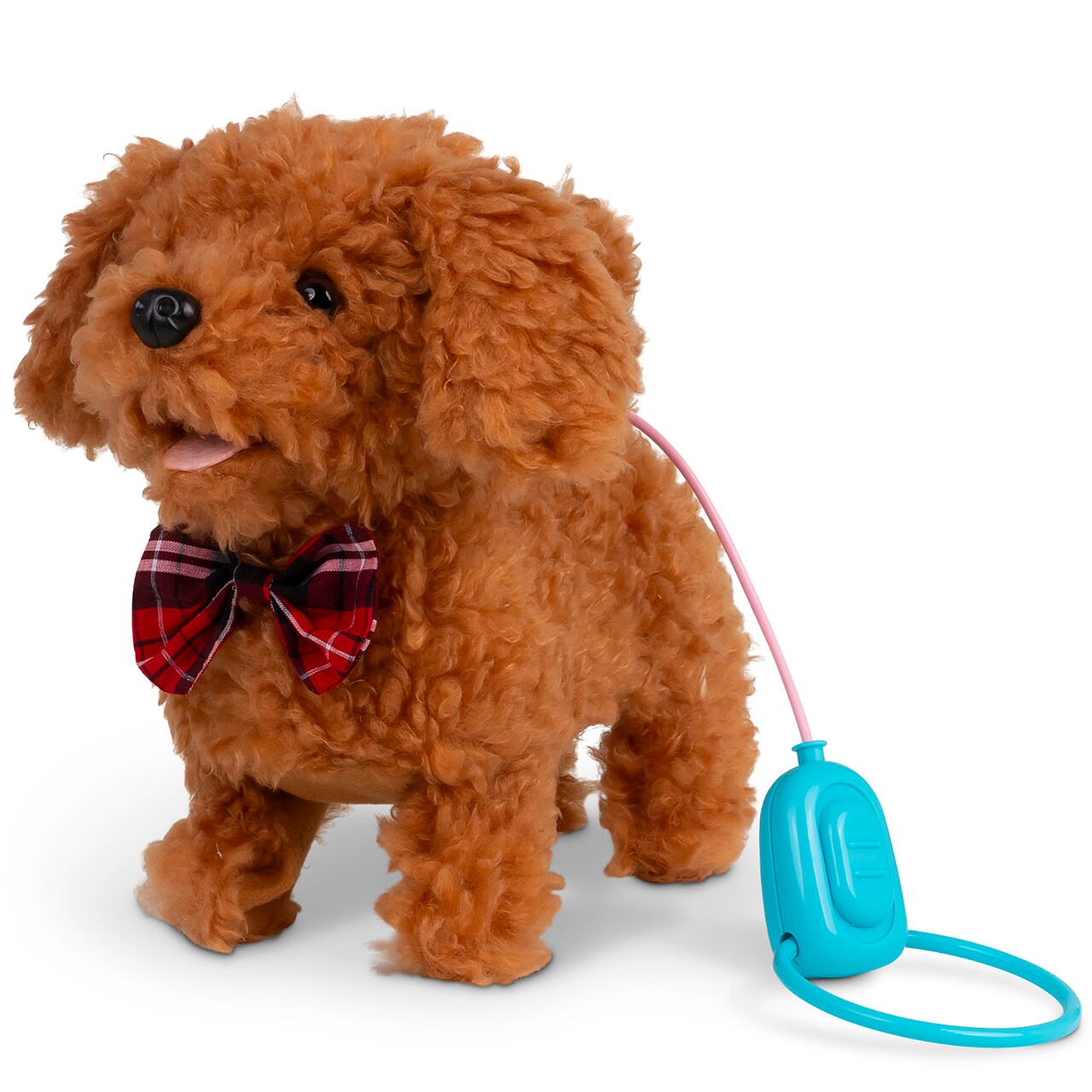 Tobar: Animigos Curly Cockapoo - Brown - Cuddly Animated Plush Pet, Walks-Barks-Wags Tail, Grooming Brush, Fun Interactive Toy, Toddlers & Kids 18Mo+